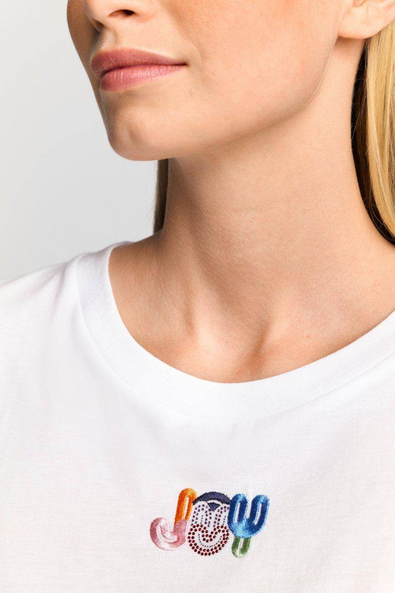 Eich & Royal Weißes T-Shirt mit Crew-Neck Riesige Rabatte