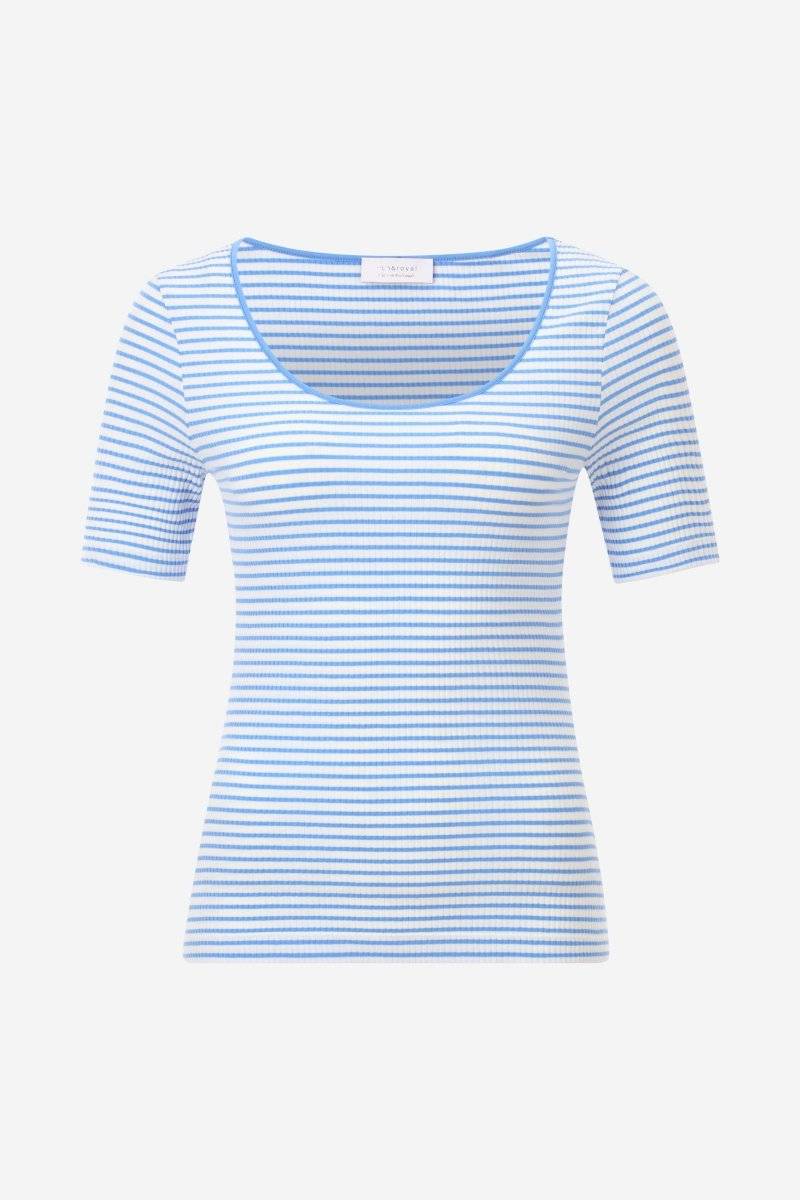 Eich & Royal Gestreiftes T-Shirt in feiner Rib-Struktur Clearance-Verkauf