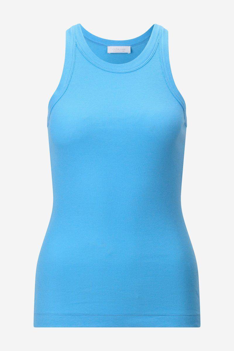 Eich & Royal Figurbetontes Rib-Top in Cruise Blue Kostenloser Versand international