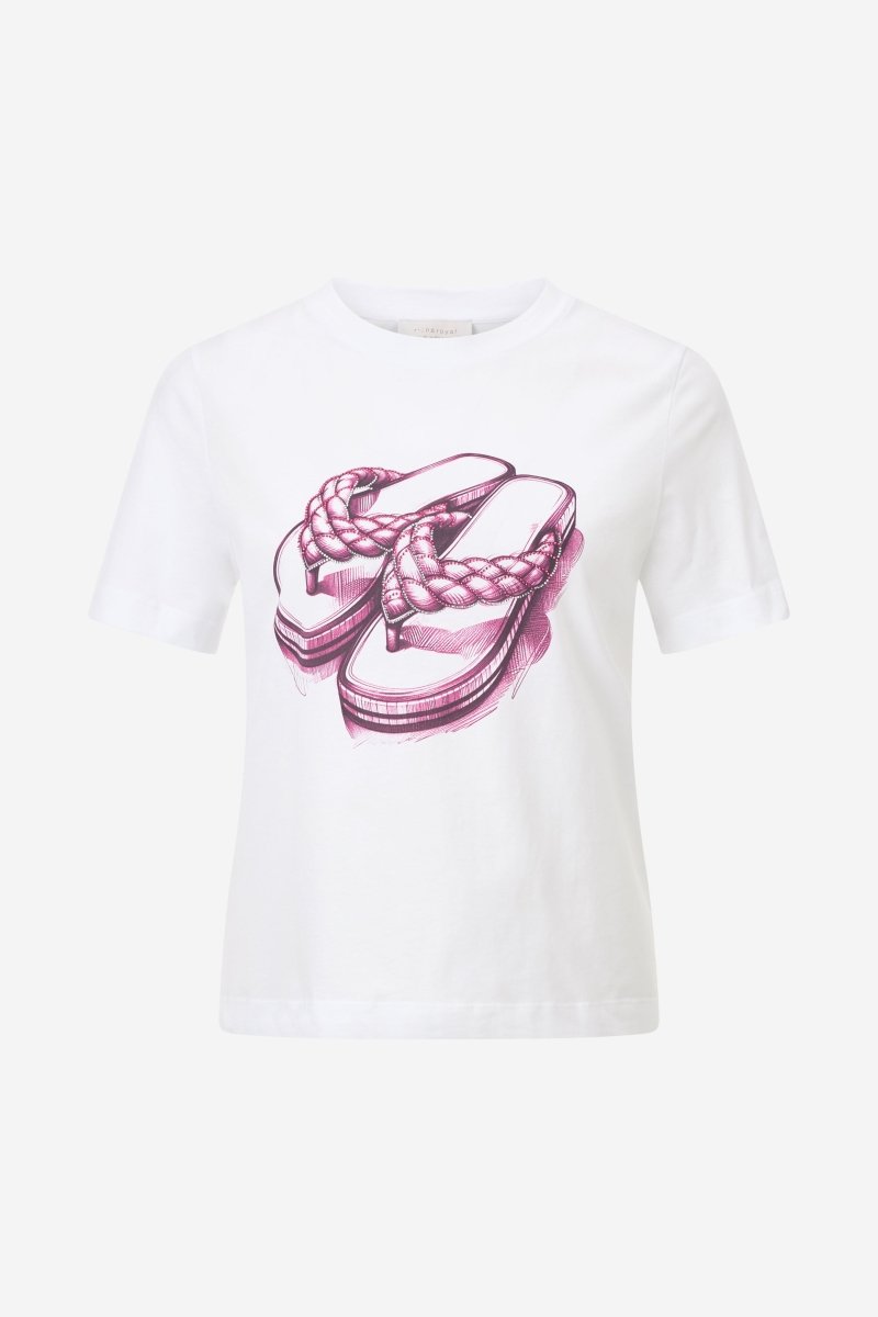 Eich & Royal T-Shirt mit strassverziertem Print Rabatte dieses Monats