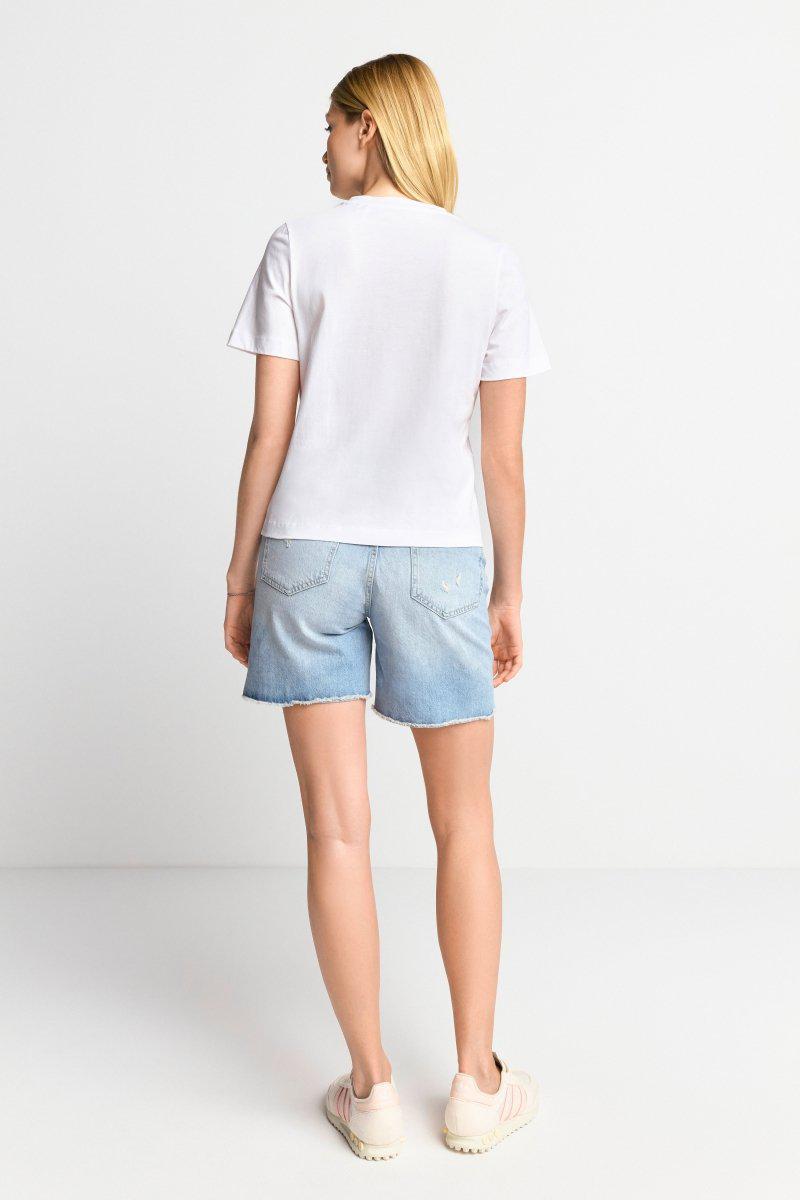 Eich & Royal T-Shirt mit strassverziertem Print Rabatte dieses Monats