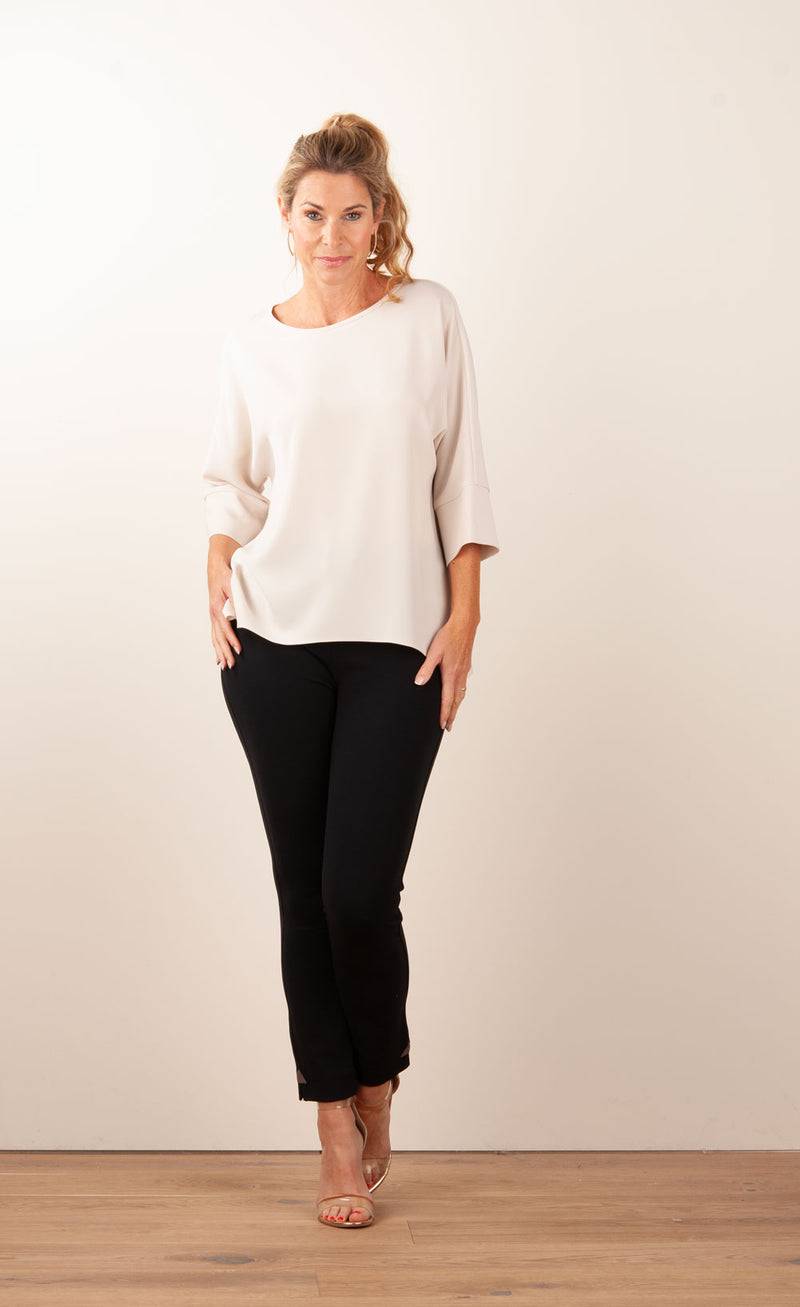 PIU&PIU Blusenshirt Hellbeige Valentinstagsangebot