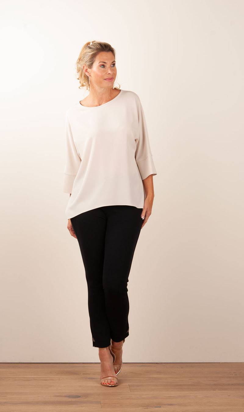 PIU&PIU Blusenshirt Hellbeige Valentinstagsangebot