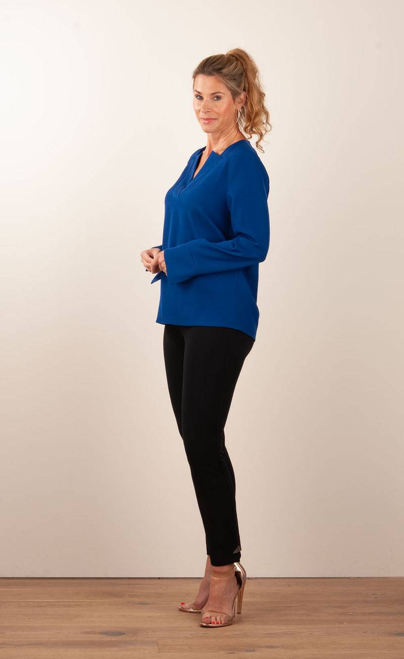 PIU&PIU Blusenshirt Royalblau Lagerräumung