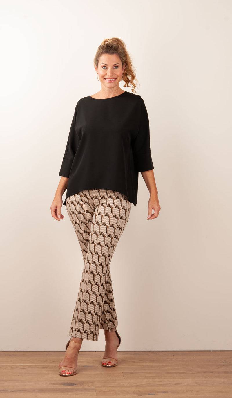 Cambio Hose „Faith“ Beige | Gold | Schwarz Neueste Mode