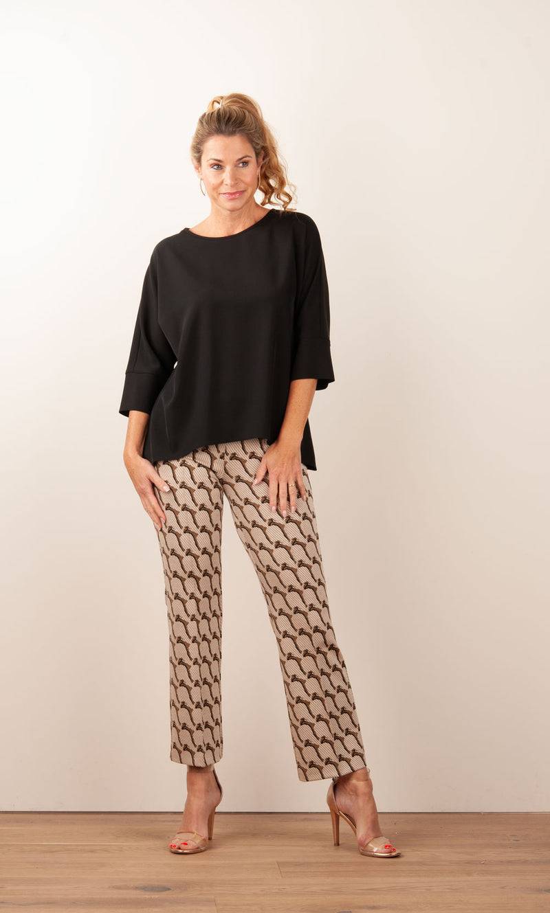 Cambio Hose „Faith“ Beige | Gold | Schwarz Neueste Mode