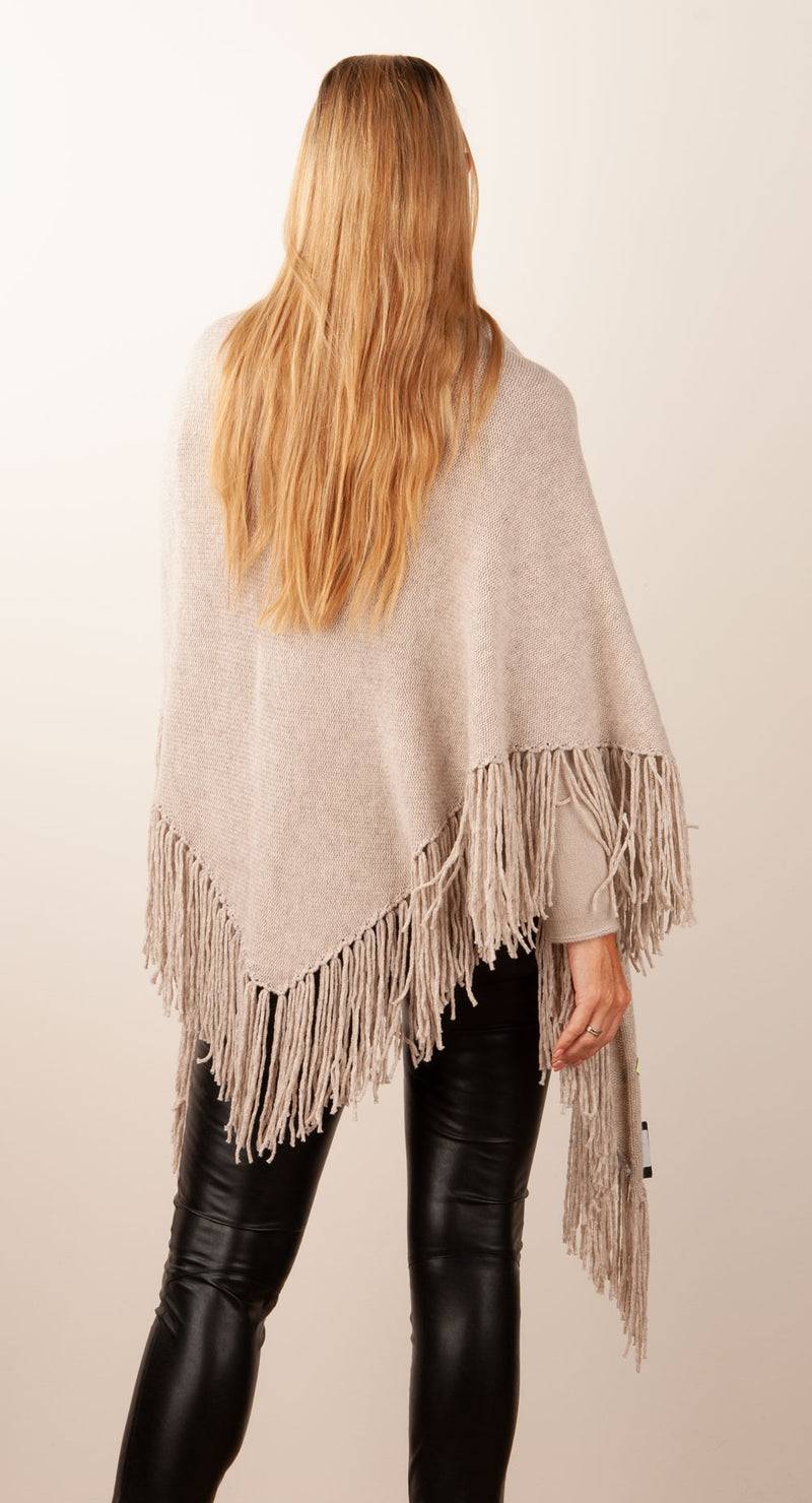 Simone Bruns Dreieckstuch Melange Beige Rabatte dieses Monats