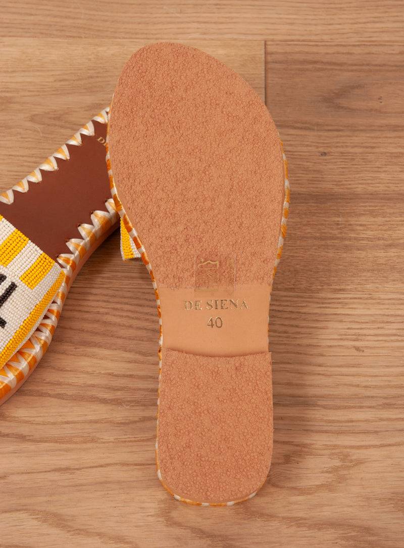 De Siena Sandale Gelb | Weiß Flash Sale