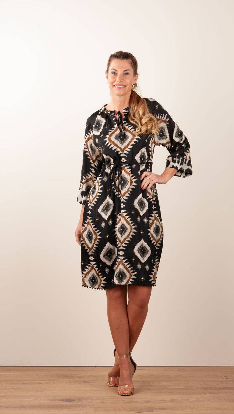 Grace Kleid Schwarz | Multicolor Weihnachtsangebot