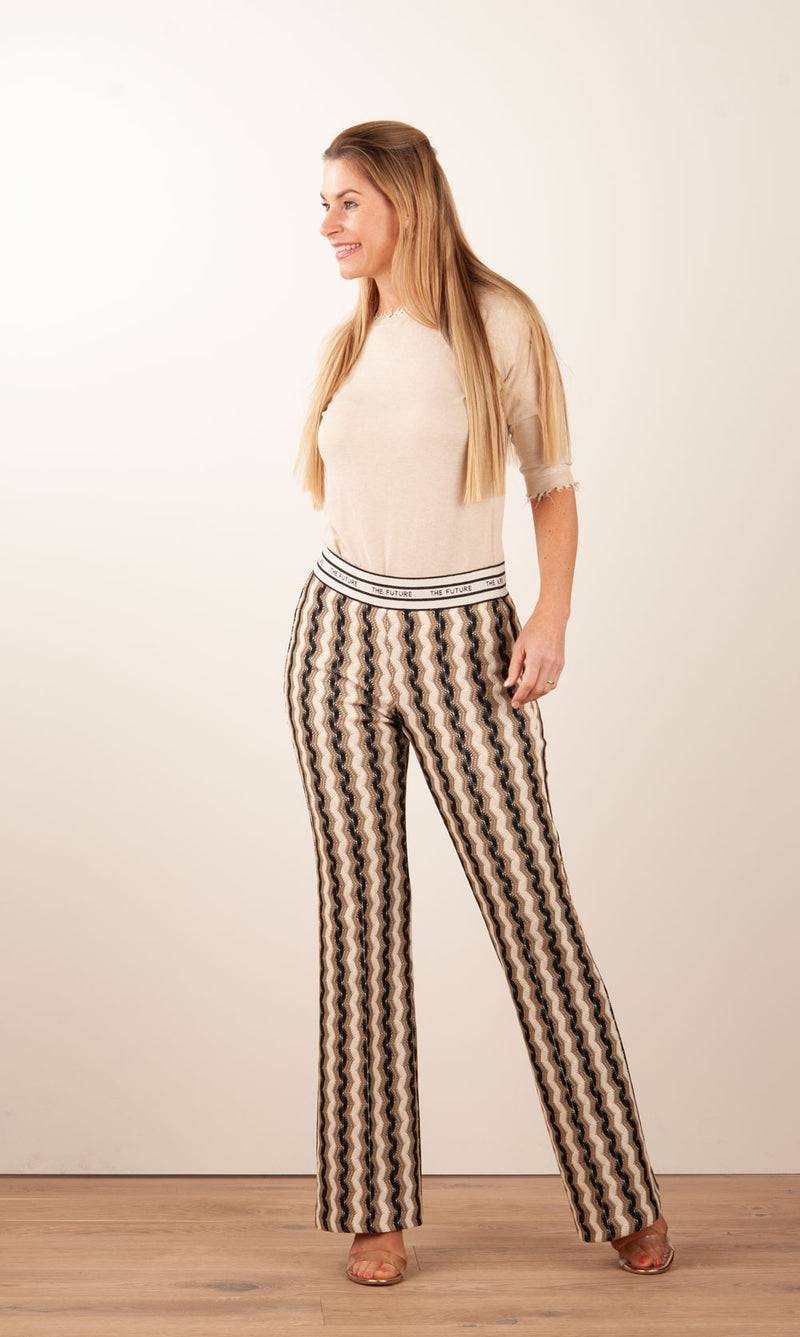 Cambio Hose „Francis“ Creme | Beige | Schwarz Muttertagsangebot