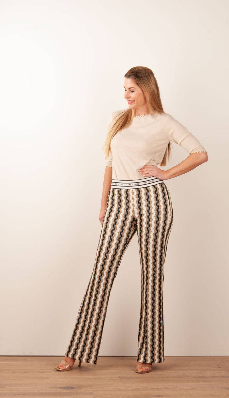 Cambio Hose „Francis“ Creme | Beige | Schwarz Muttertagsangebot