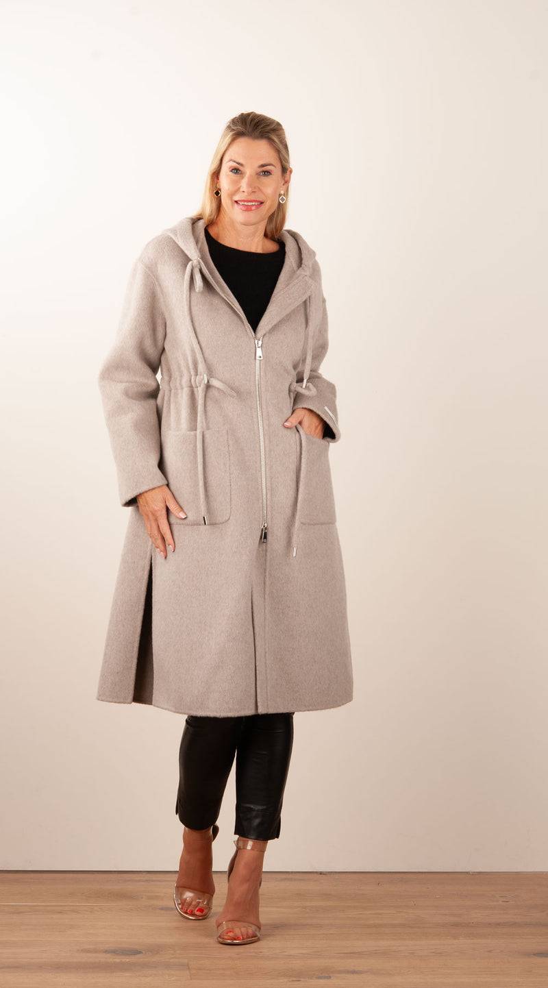 VITTORIA Mantel Taupe Bis zu 55% Rabatt