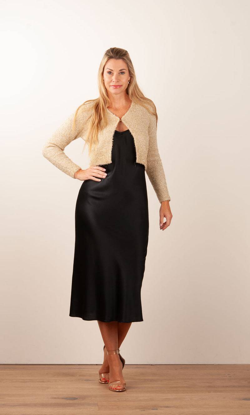 fleur Strickjacke Gold 50% Rabatt mit kostenlosem Versand
