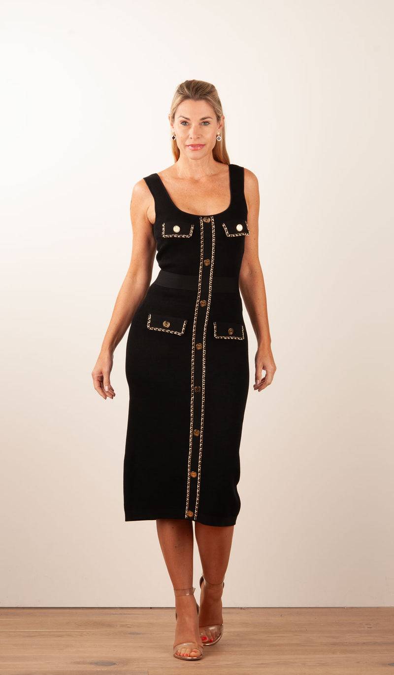 Elisabetta Franchi Strickkleid Schwarz Clearance-Verkauf
