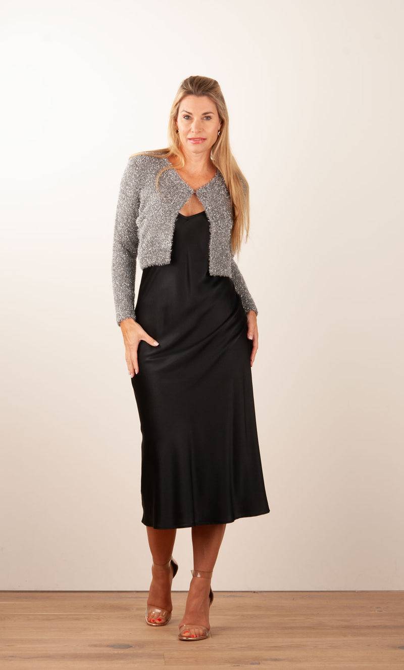 fleur Strickjacke Silber zollfrei