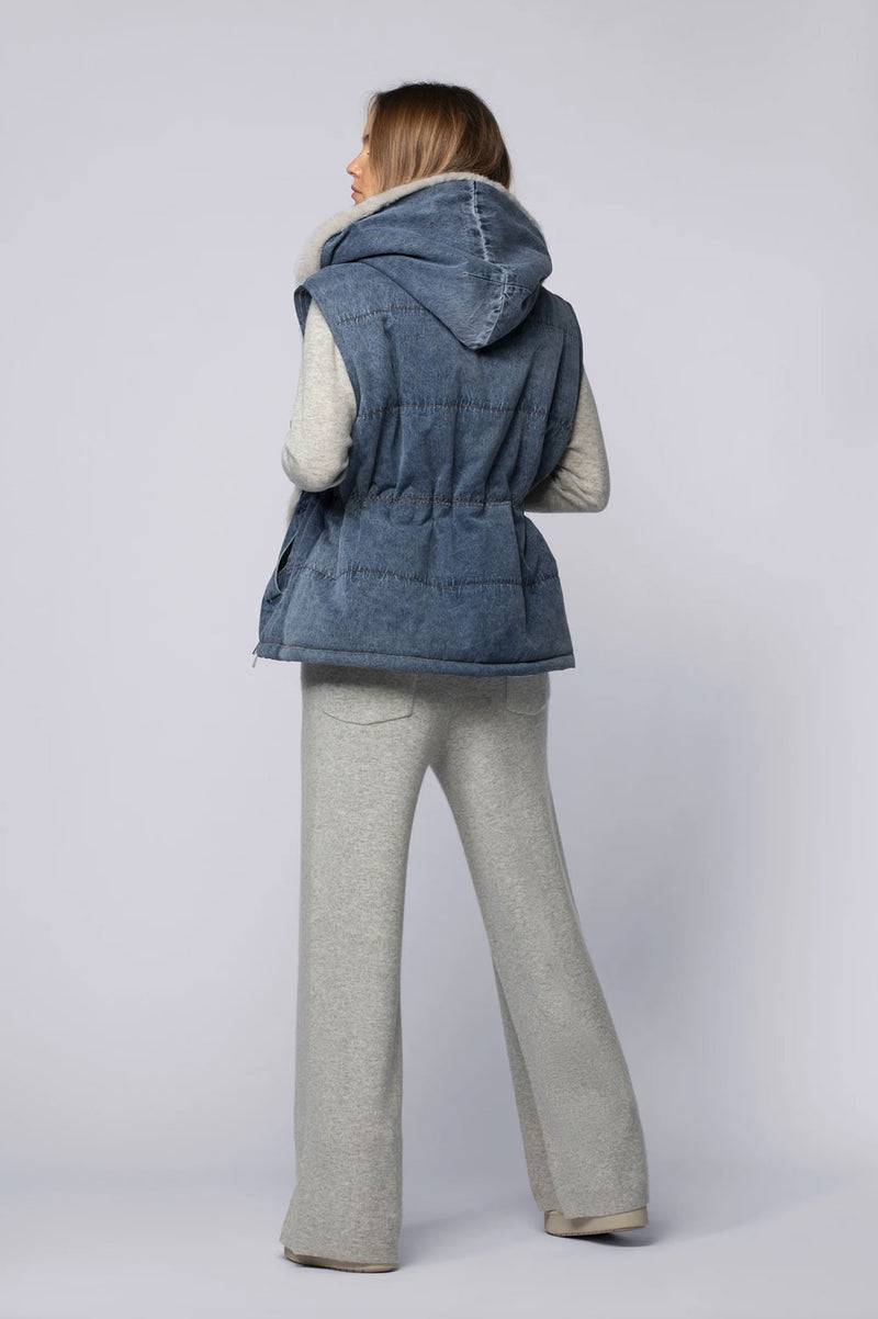 MAX & MOI Jeansjacke Blau | Grau Großer Ausverkauf