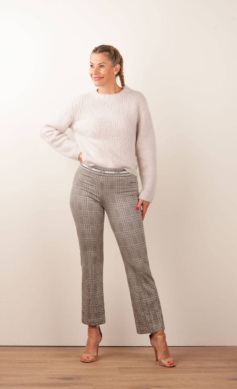 Cambio Hose „Faith Strass“ Creme | Beige | Braun Exklusivangebot