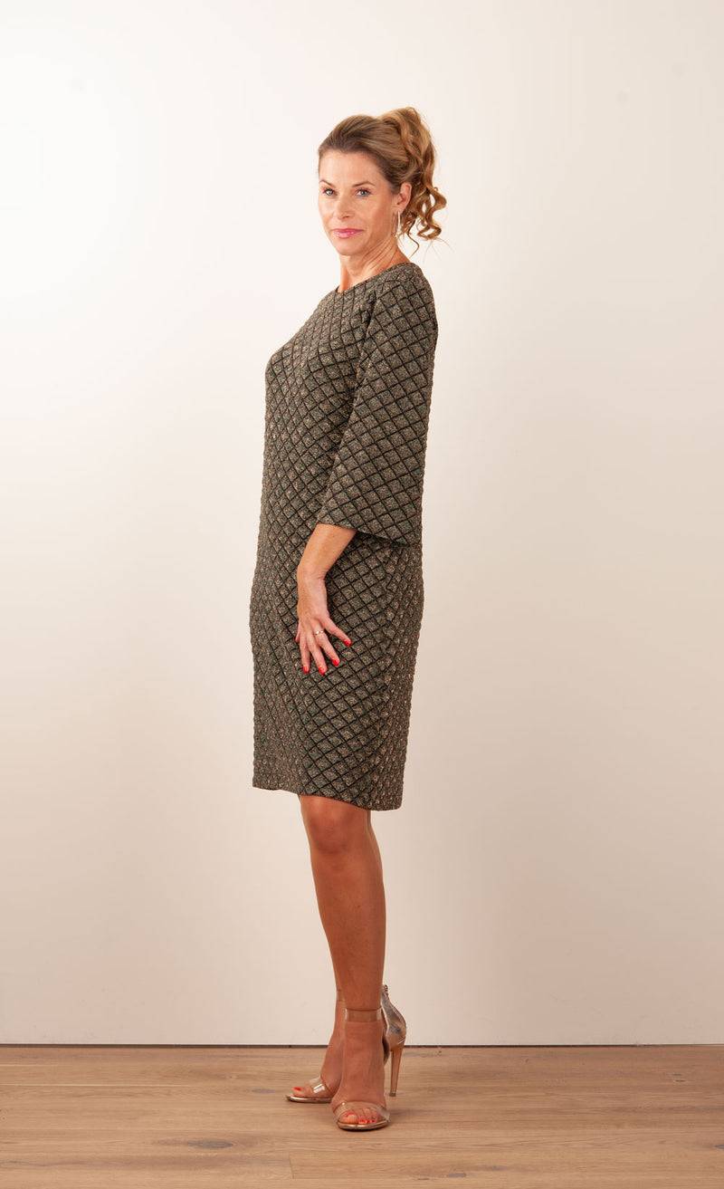 ana alcazar Kleid „Glitzer“ Schwarz | Grün | Gold Black Friday