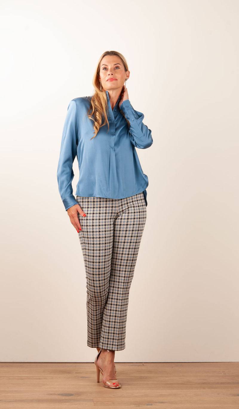 Herzensangelegenheit Bluse Jeansblau Valentinstagsangebot