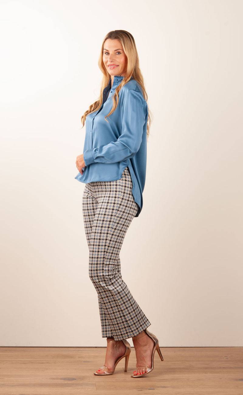 Herzensangelegenheit Bluse Jeansblau Valentinstagsangebot