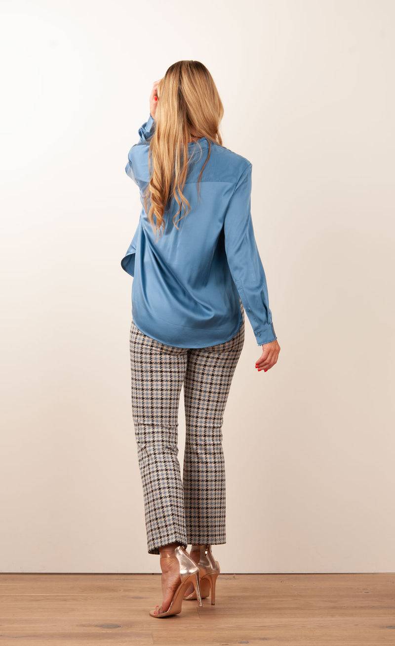 Herzensangelegenheit Bluse Jeansblau Valentinstagsangebot