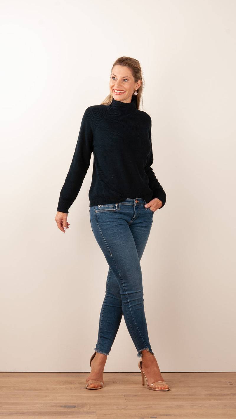 fleur Pullover Dunkelblau Kostenlose Rückgabe