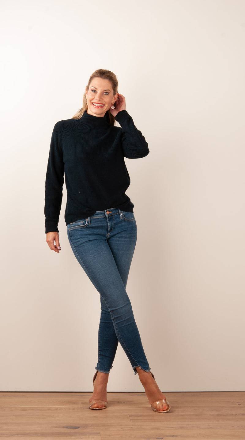 fleur Pullover Dunkelblau Kostenlose Rückgabe