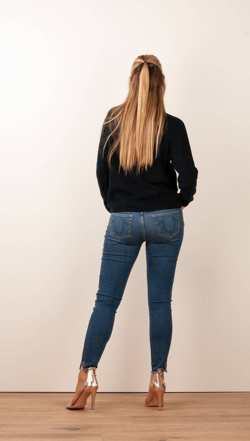 fleur Pullover Dunkelblau Kostenlose Rückgabe