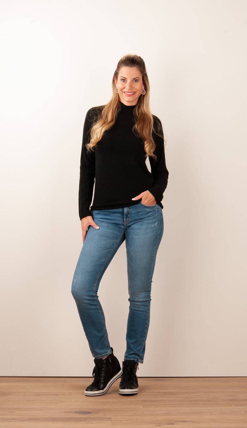 fleur Kaschmir Pullover Schwarz Begrenzte Freigabe
