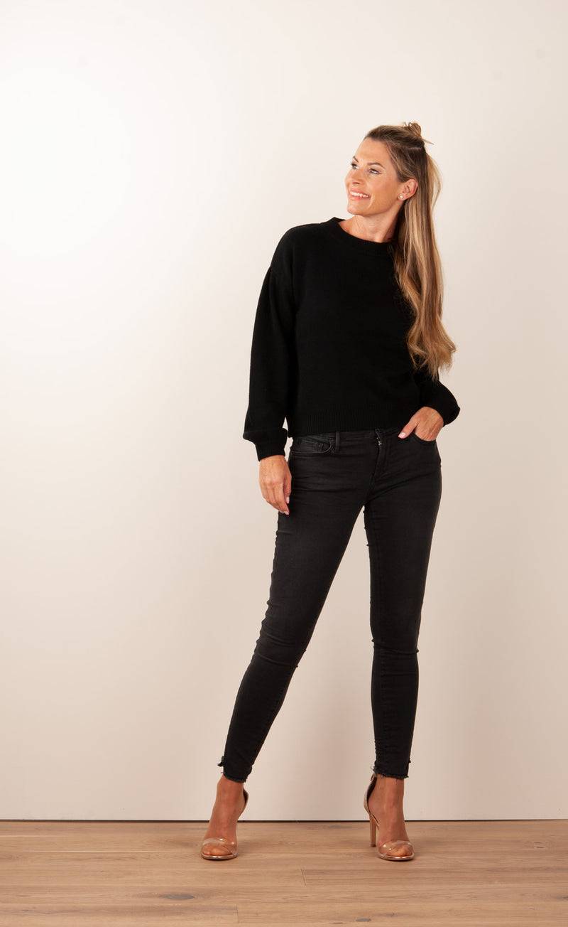 SEM PER LEI. Kaschmir Pullover Schwarz Bis zu 55% Rabatt