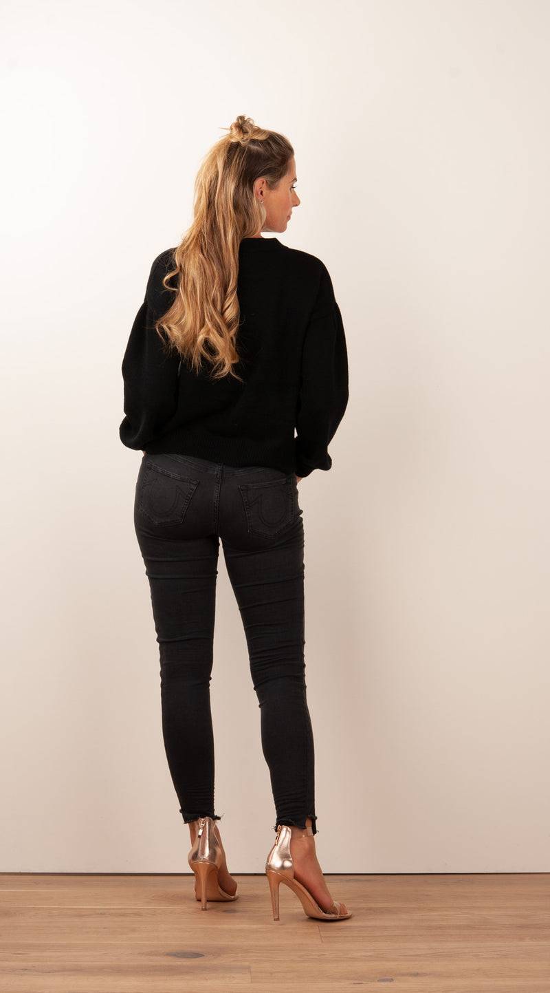 SEM PER LEI. Kaschmir Pullover Schwarz Bis zu 55% Rabatt