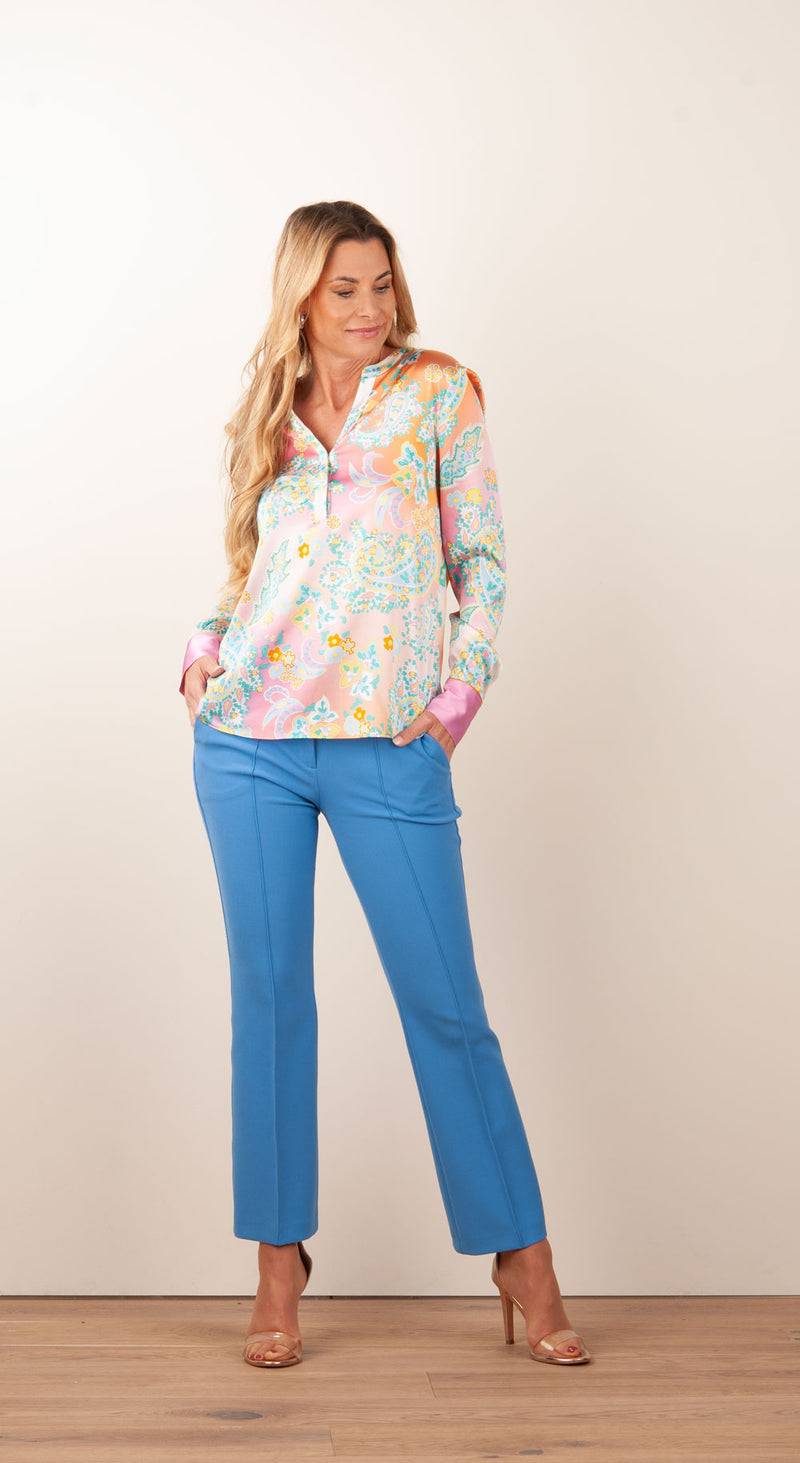 Herzensangelegenheit Bluse Rosa | Gelb | Multicolor Bis zu 65% Rabatt