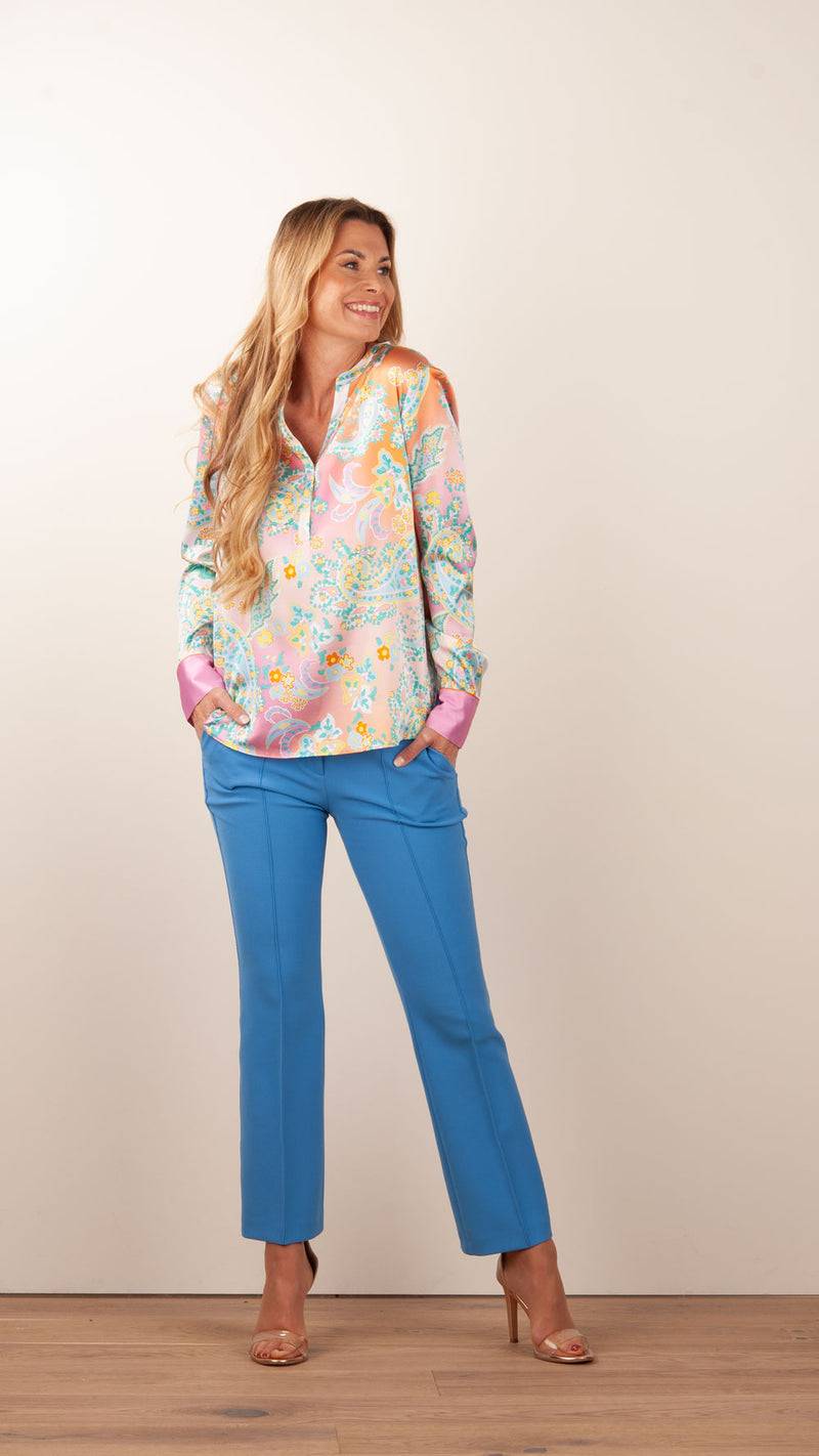 Herzensangelegenheit Bluse Rosa | Gelb | Multicolor Bis zu 65% Rabatt