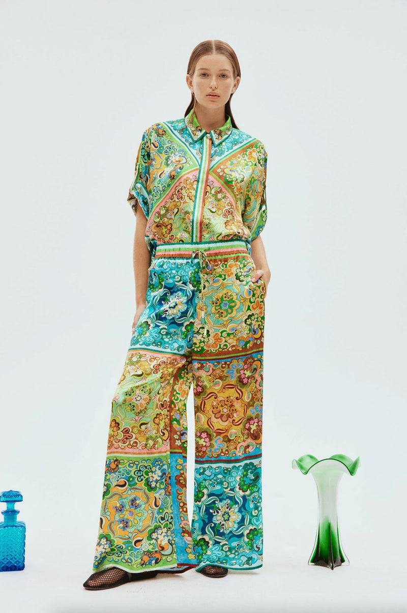 ALEMAIS Hose Grün | Multicolor Sonderangebot der Fabrik