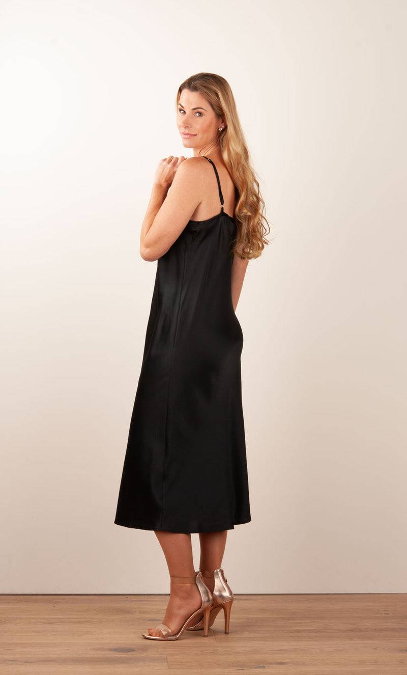 fleur Kleid Schwarz 50% Rabatt mit kostenlosem Versand
