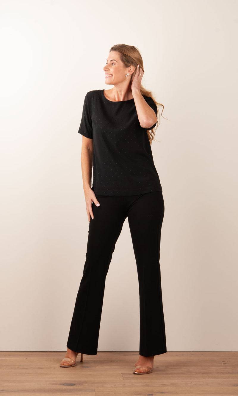 fleur Seiden Shirt Schwarz Clearance-Verkauf