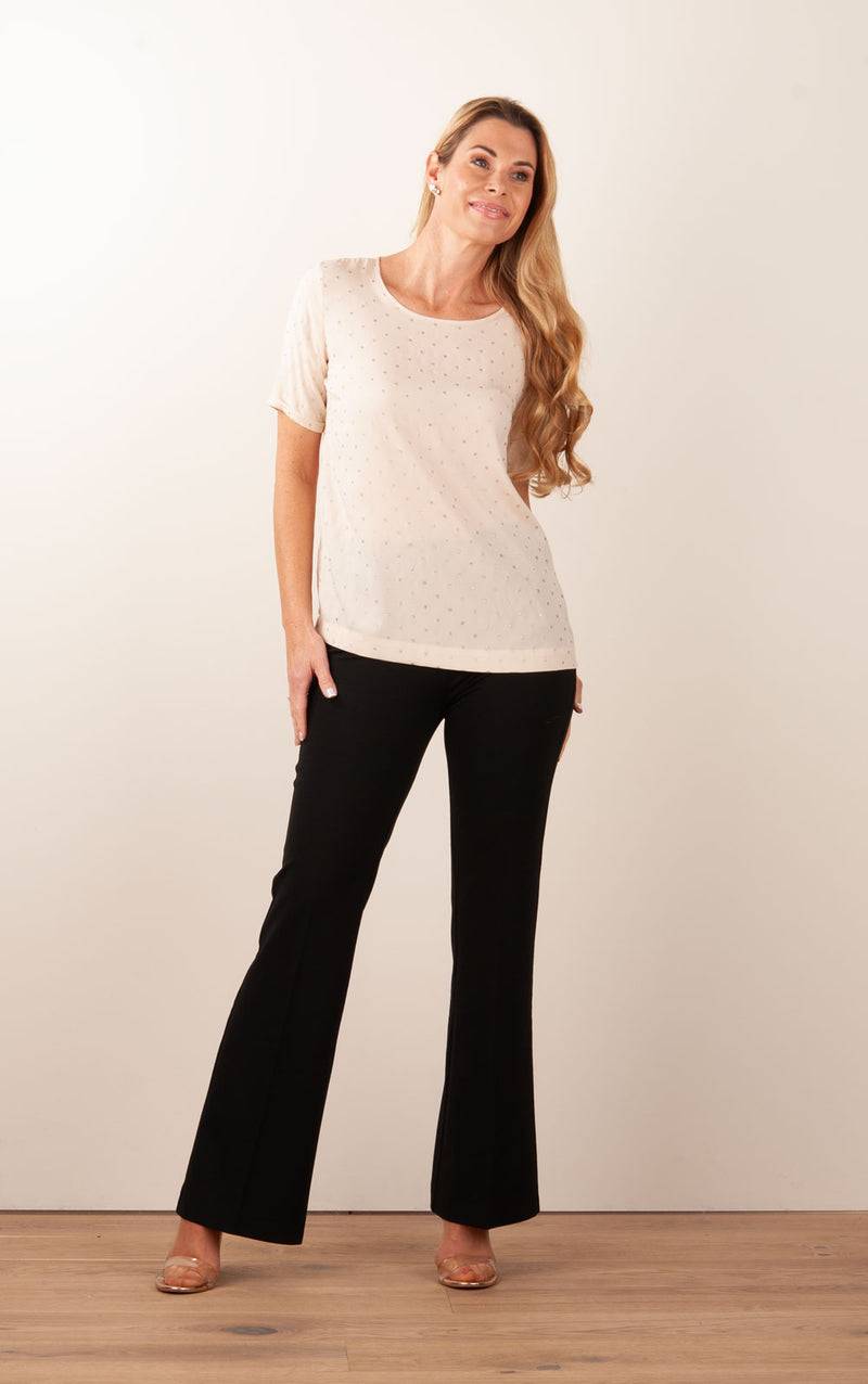 fleur Seiden Shirt Beige Kostenloser Versand international