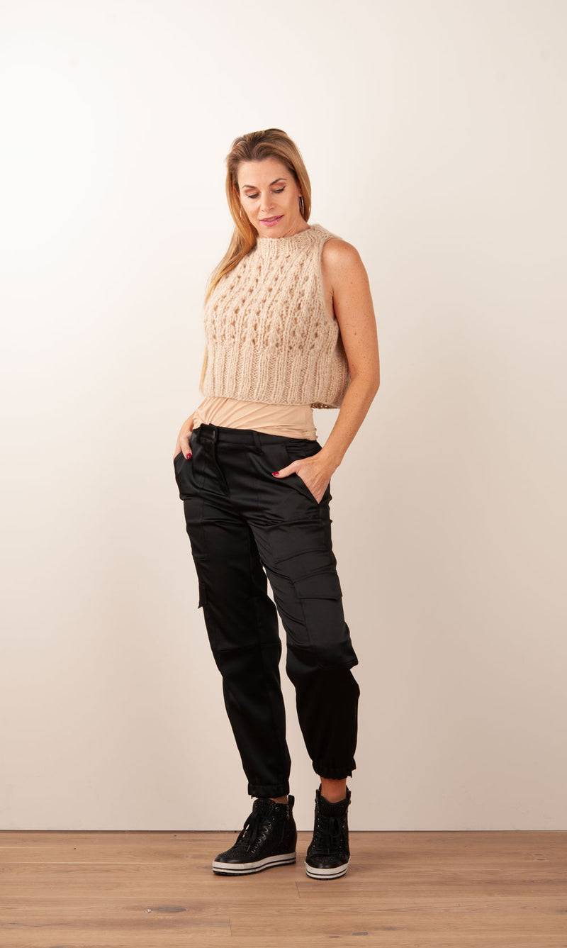 Strick Top Beige Fabrikladen