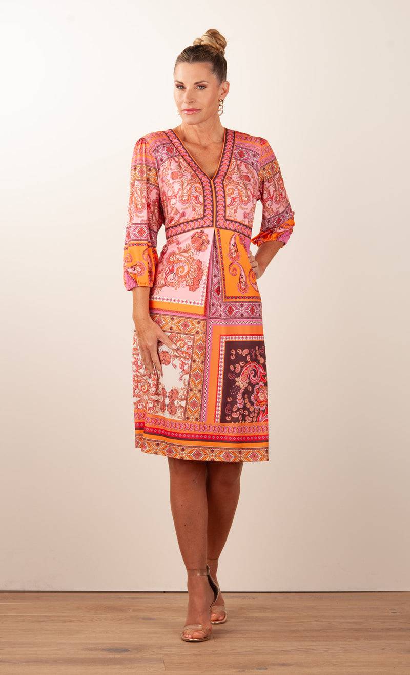 Hale Bob Kleid Rosa | Orange | Multicolor Speichern exportieren