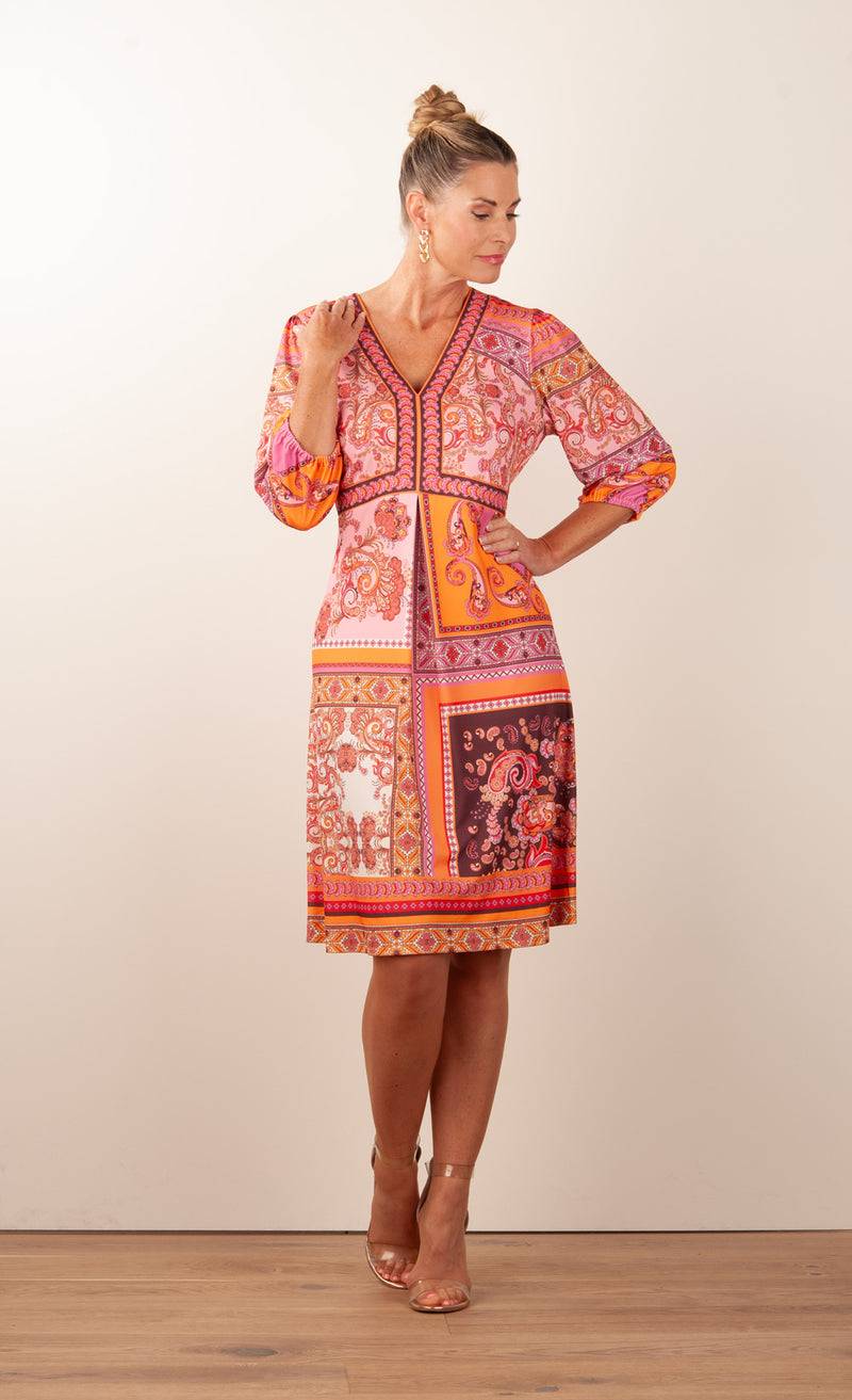 Hale Bob Kleid Rosa | Orange | Multicolor Speichern exportieren