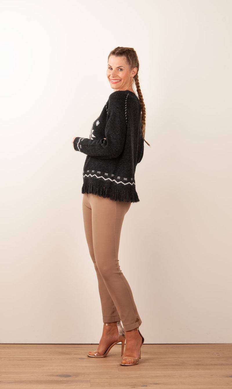 Grace Pullover Schwarz | Offwhite 50% Rabatt für begrenzte Zeit
