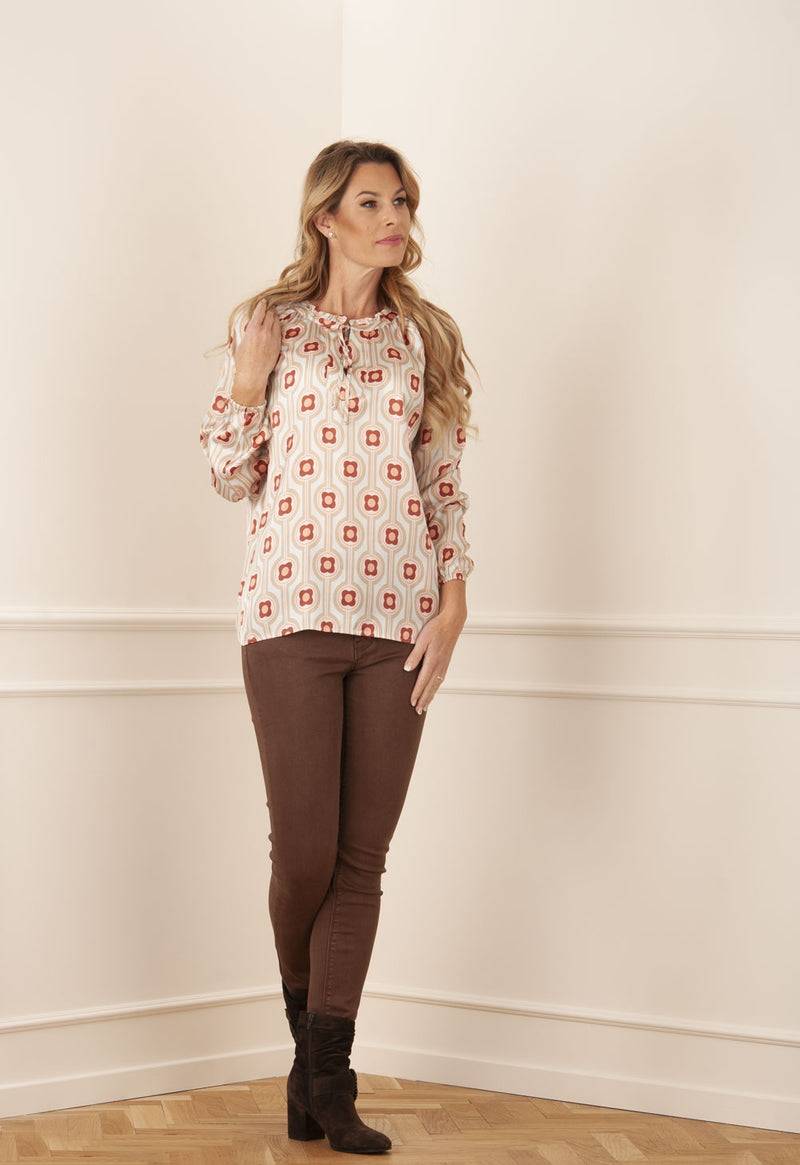 Grace Blusenshirt „Blumen“ Mint | Multicolor Kostenloser Versand
