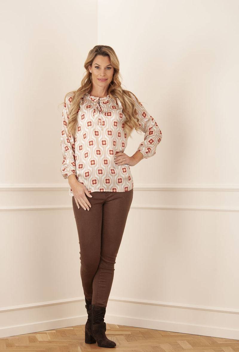 Grace Blusenshirt „Blumen“ Mint | Multicolor Kostenloser Versand