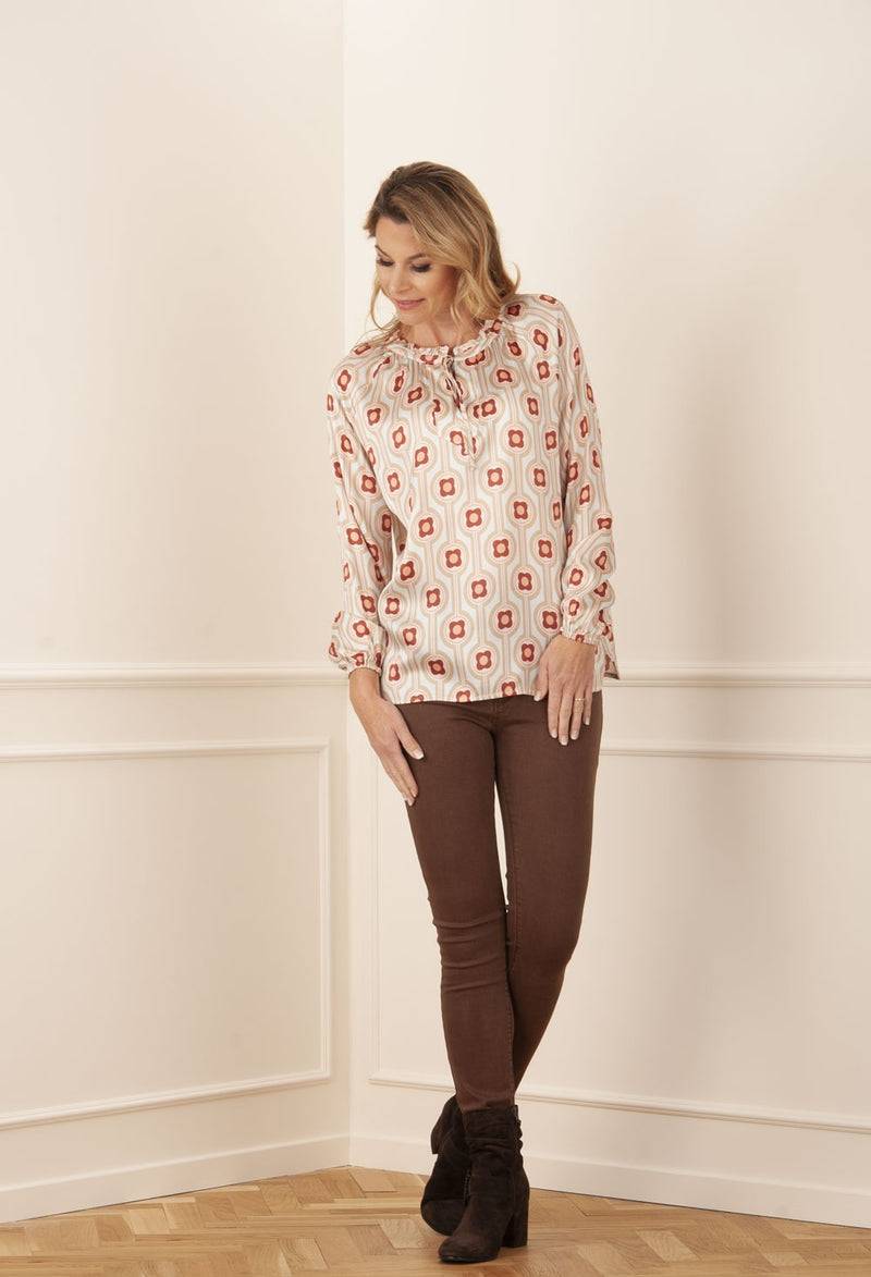 Grace Blusenshirt „Blumen“ Mint | Multicolor Kostenloser Versand