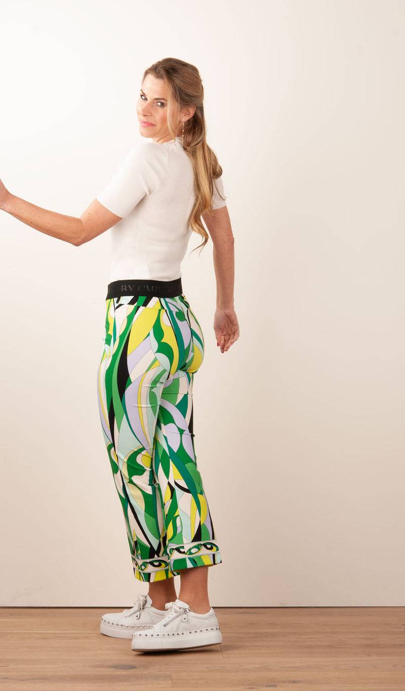 Cambio Hose „Ranee“ Grün | Multicolor Saisonschlussverkauf