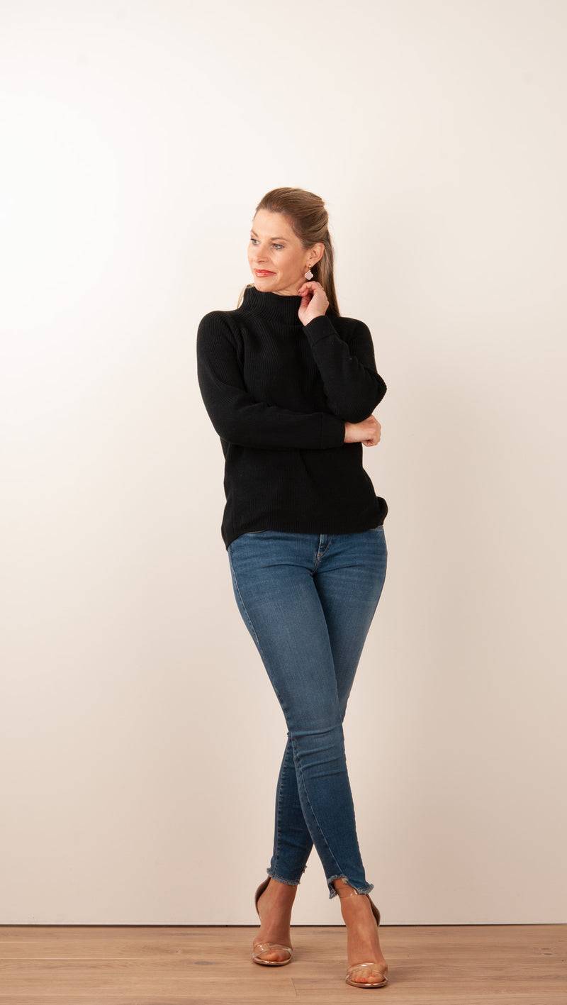 fleur Pullover Schwarz Online Outlet