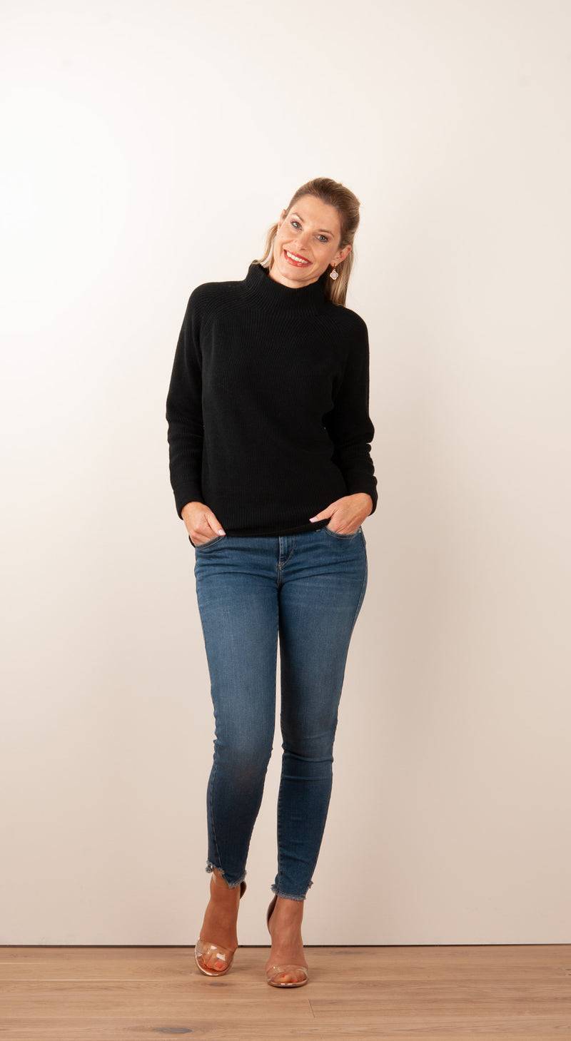 fleur Pullover Schwarz Online Outlet