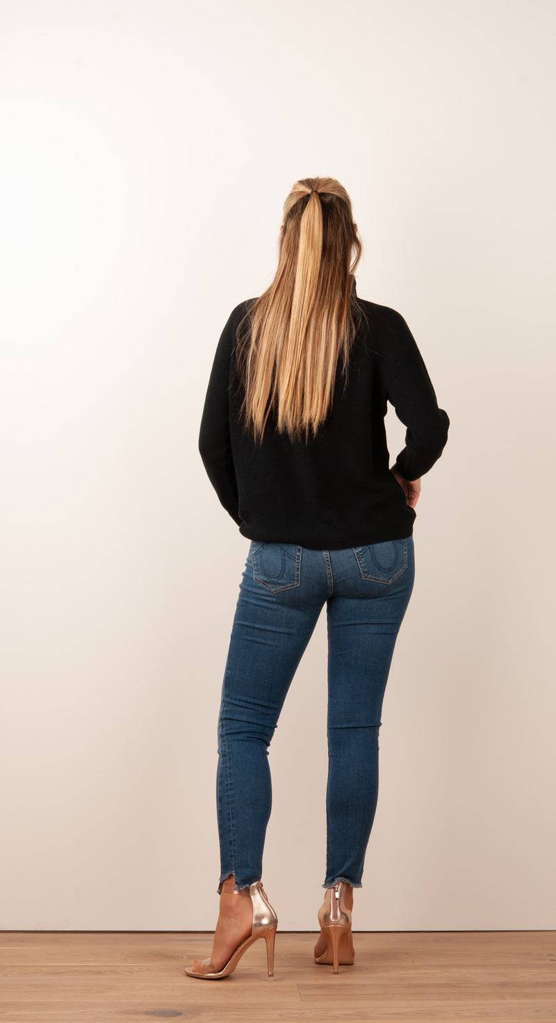 fleur Pullover Schwarz Online Outlet