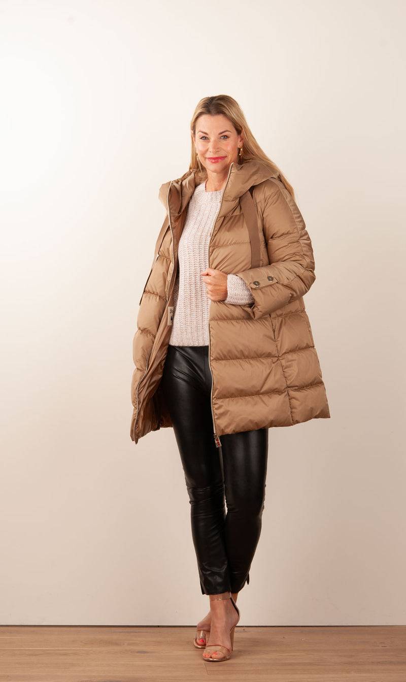 Herno Daunenmantel Beige Im Verkauf