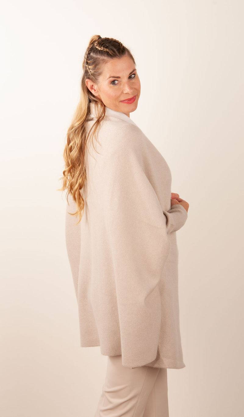 Philo-Sofie Wende-Strickmantel „Two Tone“ Beige | Creme 2025